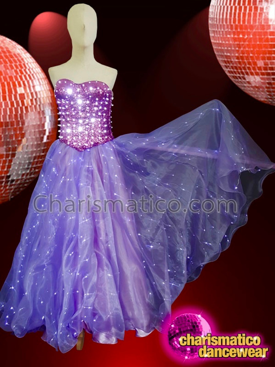 led dress